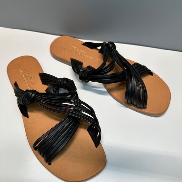 Anthropologie Matisse Mystic Sandals Black Leather upper/lining Womens Size 8M - Picture 5 of 12